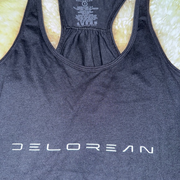 New Back to the Future DeLorean Women Size Small Tank Top Logo Black Tshirt - Picture 2 of 7